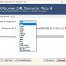 Convert EML to Zimbra screenshot