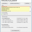 Outlook MSG Convert to Adobe PDF screenshot
