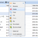 Web file manager for educational and Active Directory users screenshot