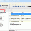 Outlook Emails to PDF screenshot