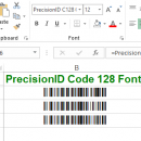 PrecisionID Code 128 Fonts screenshot