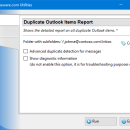 Duplicate Outlook Items Report screenshot