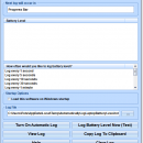 Automatically Log Laptop Battery Level Software screenshot