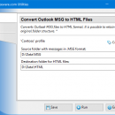 Convert Outlook MSG to HTML Files screenshot