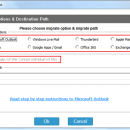 Convert CommuniGate to Zimbra screenshot