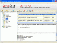 QuickData OST2PST screenshot