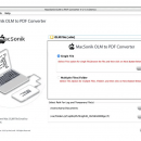 OLM to PDF Converter for Mac screenshot