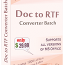 Doc to RTF Converter Batch screenshot