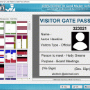 Visitor ID Gate Pass Maker Software screenshot