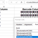 Free Code 39 Barcode Font screenshot