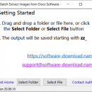 Batch Extract Images from Docx Software screenshot