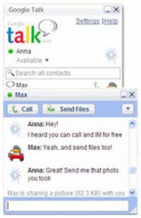 Google Talk screenshot