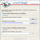 Export vCard to Outlook screenshot