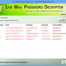 Live Mail Password Decryptor screenshot