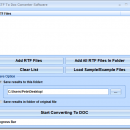 RTF To Doc Converter Software screenshot