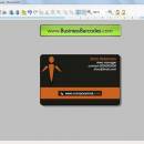 Visiting card designing screenshot