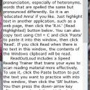 ReadOutLoud screenshot