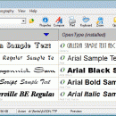 Typograf font manager screenshot