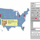 Pinpoint Locator Map of USA screenshot