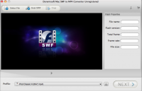 Doremisoft Mac SWF to MP4 Converter screenshot