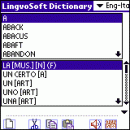 LingvoSoft Talking Dictionary English <-> Italian for Palm OS screenshot