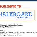 Chalkboard for Windows - Creative Freehand Drawing on a Desktop! screenshot