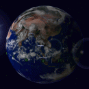 3D Earth Screensaver screenshot