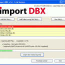 Add DBX file to Outlook Express screenshot