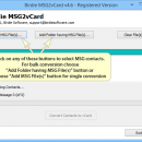 Convert Outlook MSG to VCF screenshot