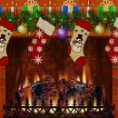 Christmas Decorated Fireplace screenshot