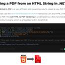 C# HTML to PDF screenshot