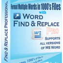 Word Find and Replace Professional screenshot