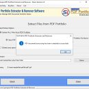 PDF Portfolio Extractor and Remover tool screenshot