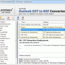 Outlook OST to NSF Converter screenshot