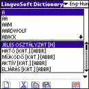 LingvoSoft Dictionary English <-> Hungarian for Palm OS screenshot