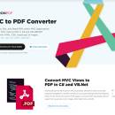 MVC to PDF Converter screenshot