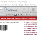 Barcode Generator for FileMaker screenshot