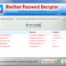 Password Decryptor for Maxthon screenshot