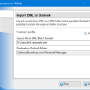 Import EML to Outlook screenshot
