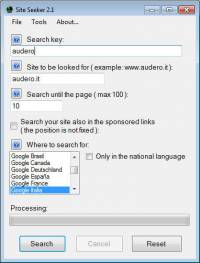 Site Seeker screenshot