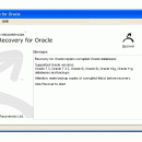 Recovery for Oracle screenshot