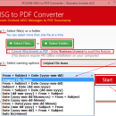 Outlook Convert to Adobe PDF screenshot