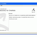 Recovery for OneNote screenshot