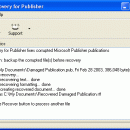 Recovery for Publisher screenshot