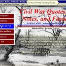 Civil War Quotes, Notes, and Facts screenshot