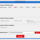 Zimbra Mail Converter screenshot