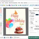 Birthday Card Designer Application screenshot