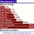 Benchmark screenshot