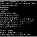 VeryPDF PDF Font Extractor Command Line screenshot