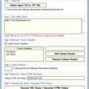 Advanced CSV To HTML Table Converter screenshot